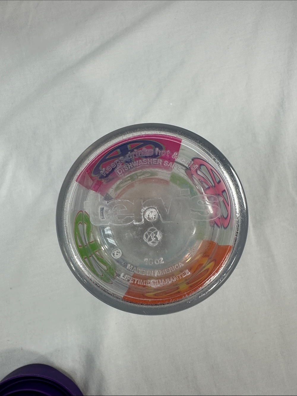 One 16oz Tervis  peace cup with 1 lid - Picture 3 of 8